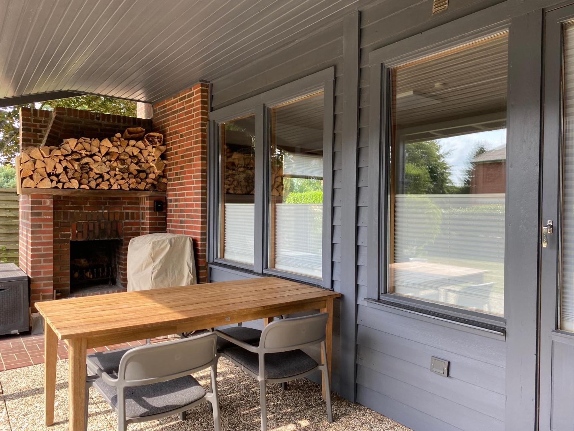 Schwedenhaus Mit Holzofen & Aussenkamin Auf 1400M2 Tensbuttel-Rost Exterior foto